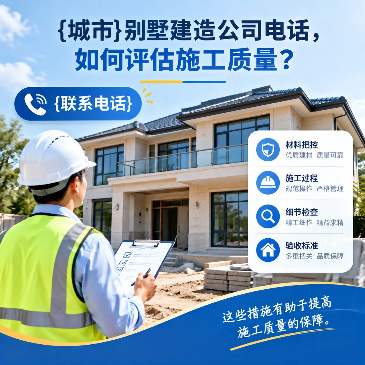 盘州别墅建造公司电话,如何评估施工质量?