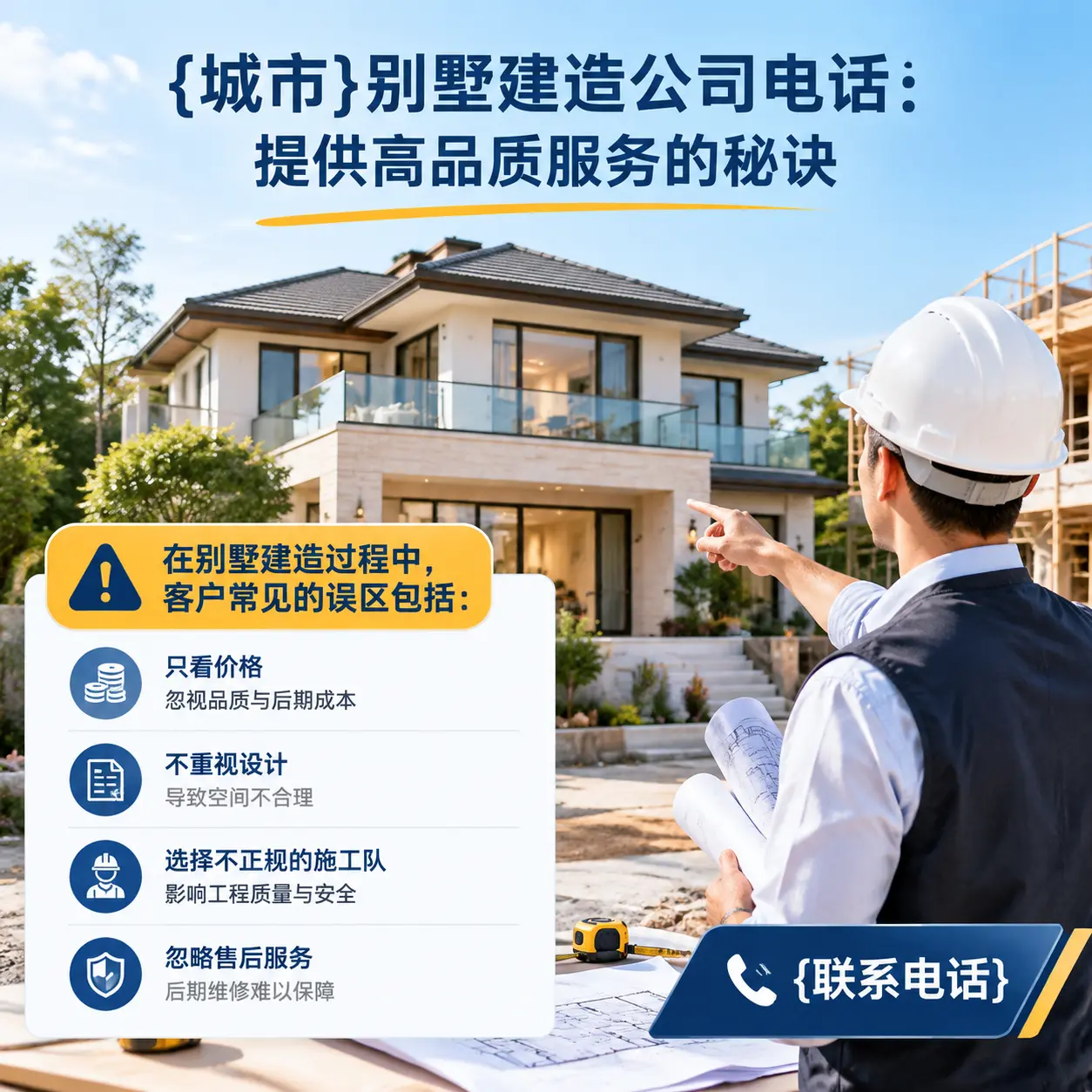 盘州别墅建造公司电话:提供高品质服务的秘诀