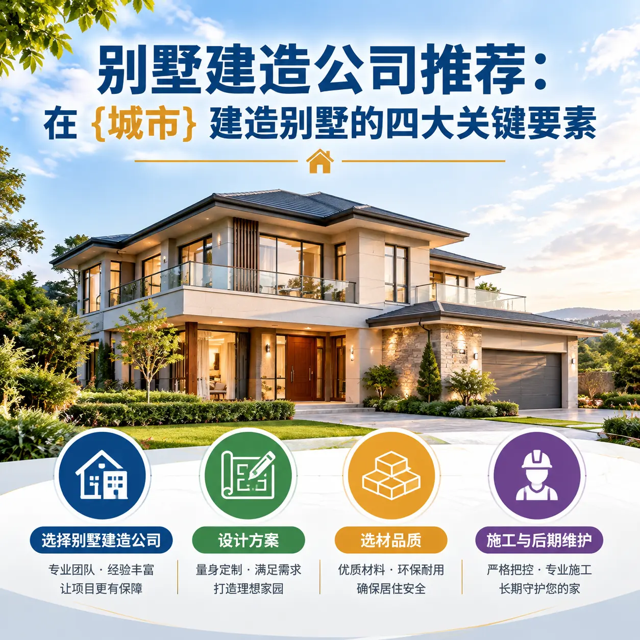 别墅建造公司推荐:在 盘州 建造别墅的四大关键要素