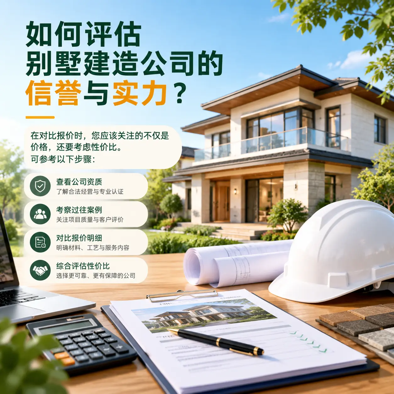 如何评估 盘州 别墅建造公司的信誉与实力？