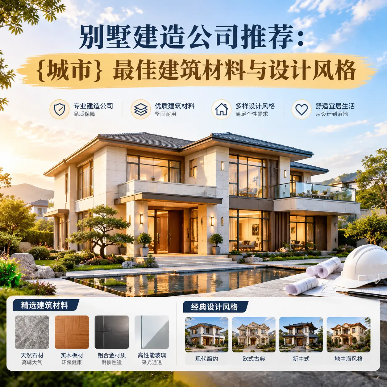 别墅建造公司推荐： 盘州 最佳建筑材料与设计风格
