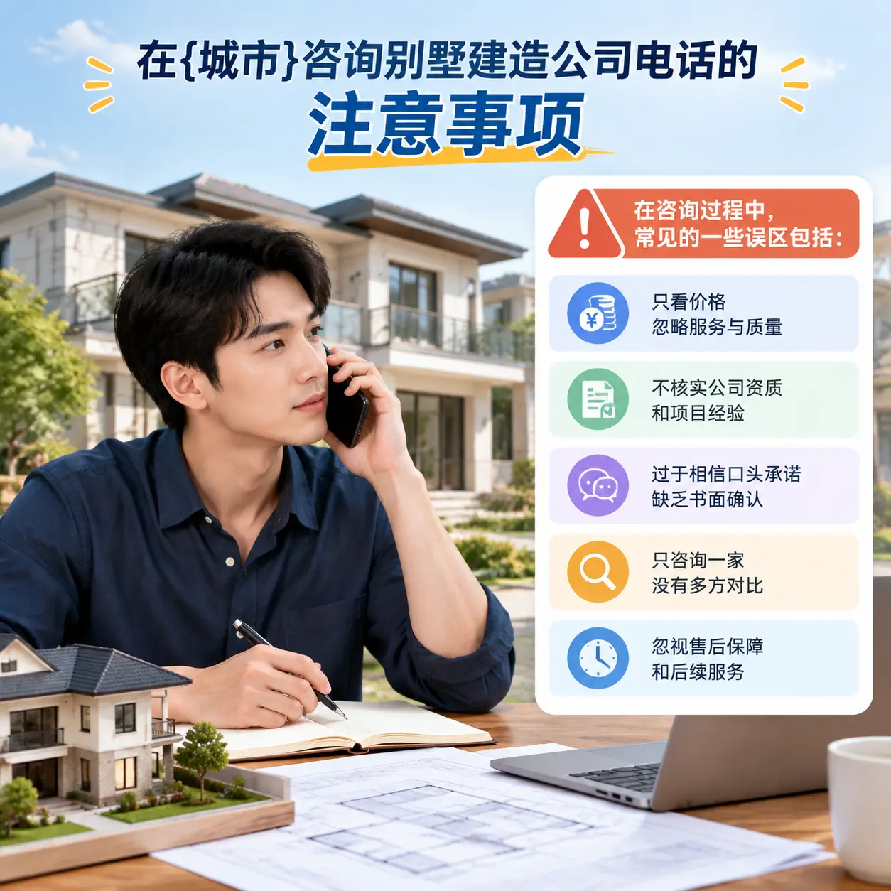 在盘州咨询别墅建造公司电话的注意事项