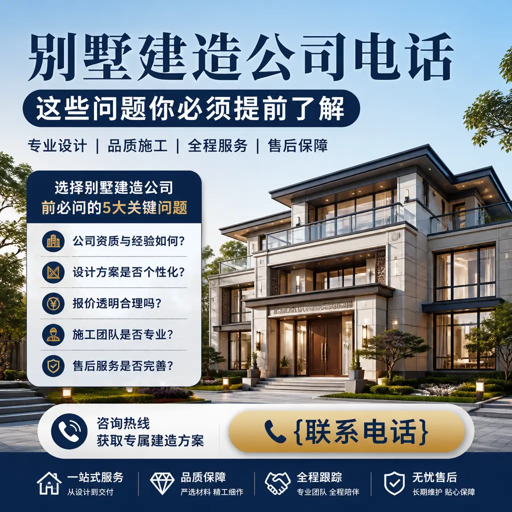 盘州别墅建造公司电话,这些问题你必须提前了解