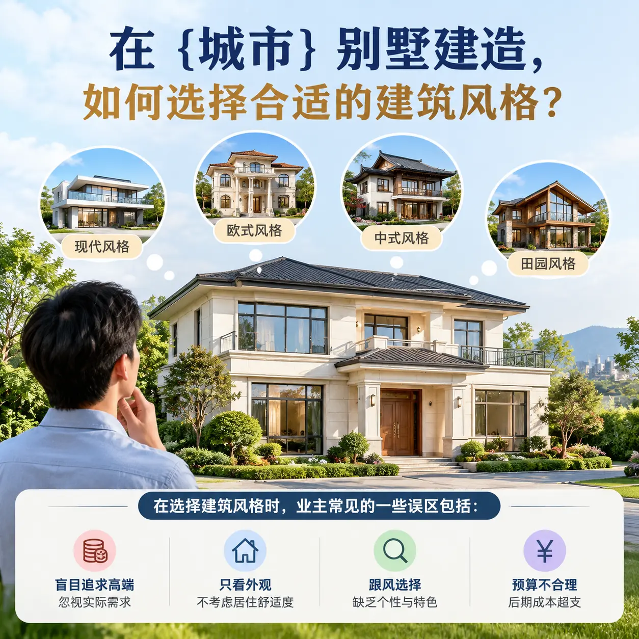 在 盘州 别墅建造，如何选择合适的建筑风格？