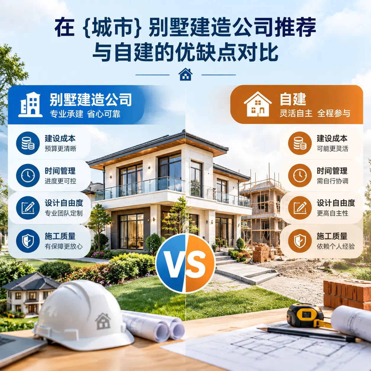 在 盘州 别墅建造公司推荐与自建的优缺点对比